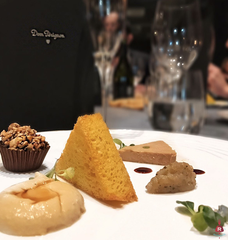 Variazione di Foie Gras e Dom Perignon Vintage 2006