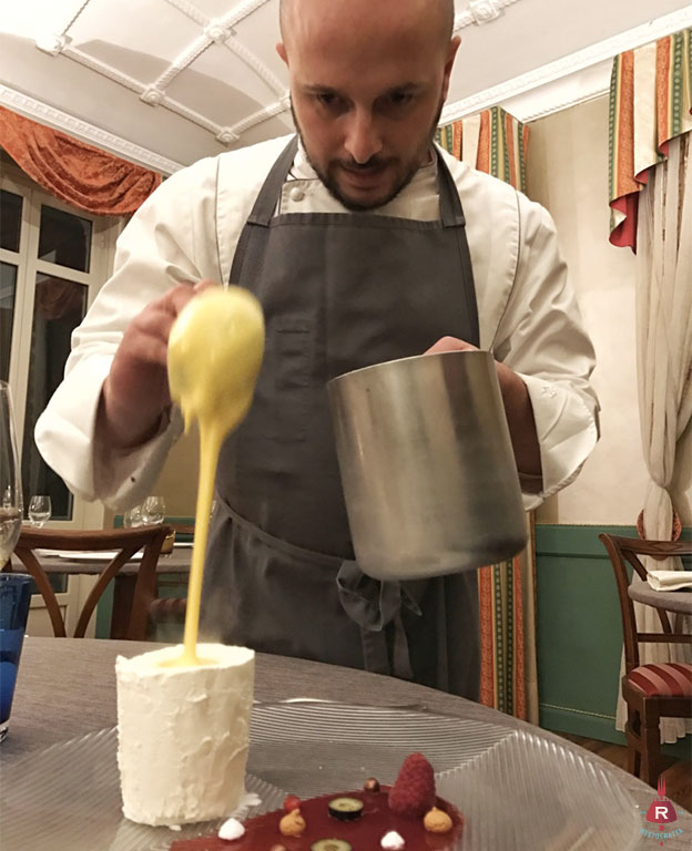 Bicchiere apparente con zabajone